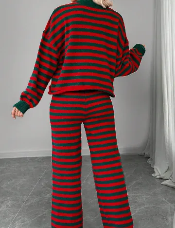 Compleu SHEIN, verde/rosu