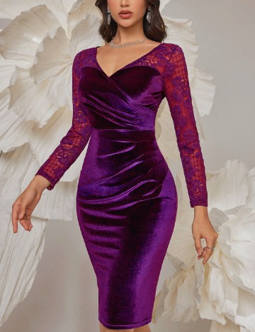 Rochie scurta Miusol, mov