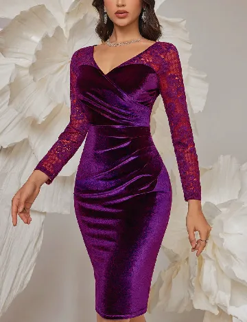 Rochie scurta Miusol, mov