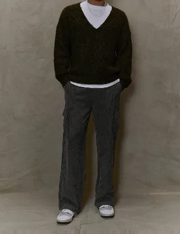 Pantaloni SHEIN, gri inchis