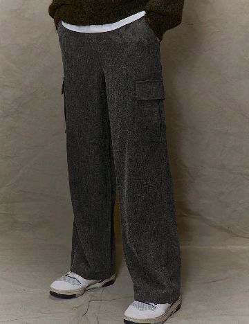 Pantaloni SHEIN, gri inchis