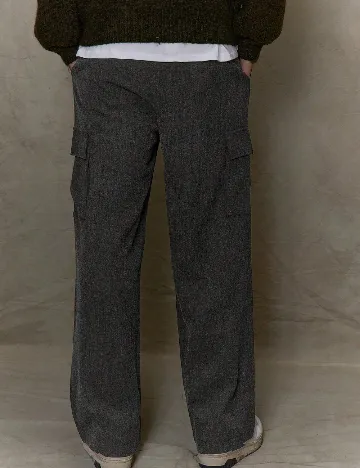 Pantaloni SHEIN, gri inchis