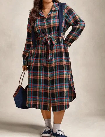 Rochie medie SHEIN CURVE, mix culori