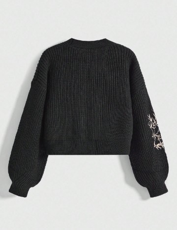 Cardigan Romwe, negru