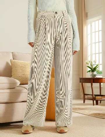 Pantaloni SHEIN, crem