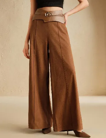 Pantaloni SHEIN, maro