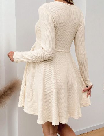 Rochie scurta SHEIN Maternity, ecru