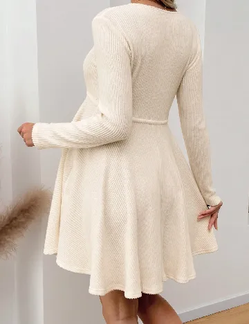 Rochie scurta SHEIN Maternity, ecru