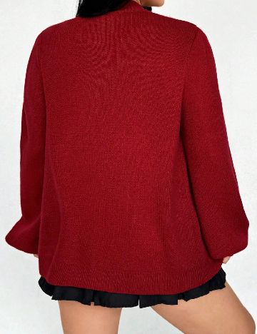 Cardigan SHEIN CURVE, rosu