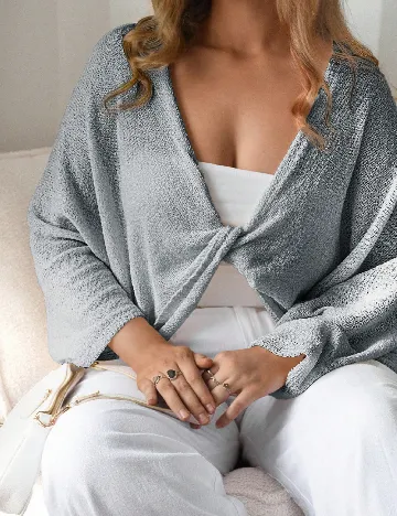 Bluza SHEIN CURVE, gri