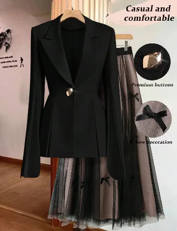 Compleu SHEIN CURVE, negru