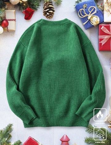 Pulover SHEIN, verde