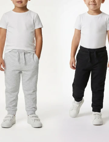 Set pantaloni 2 bucati Sinsay, gri/negru