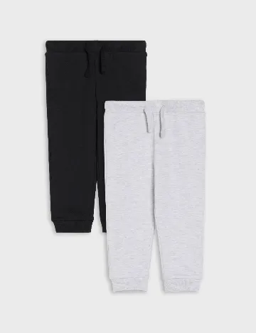 Set pantaloni 2 bucati Sinsay, gri/negru