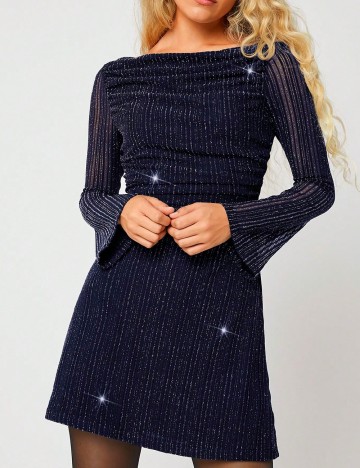 Rochie scurta SHEIN, albastru