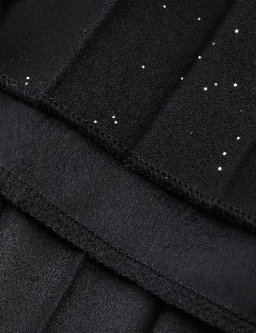 Rochie medie Dazy, negru/alb