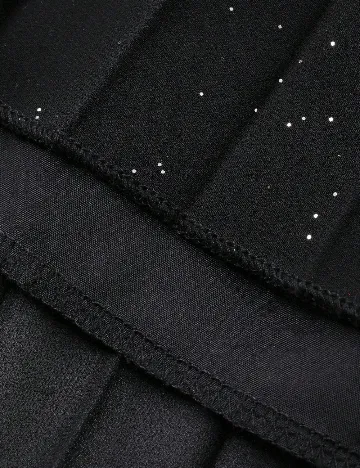 Rochie medie Dazy, negru/alb