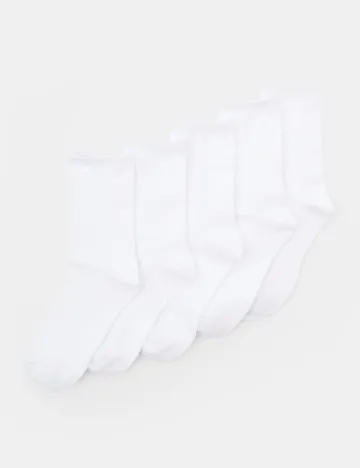 Set sosete 5 perechi Sinsay, alb