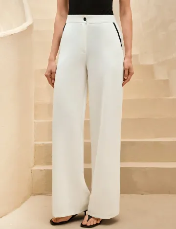 Pantaloni SHEIN, alb