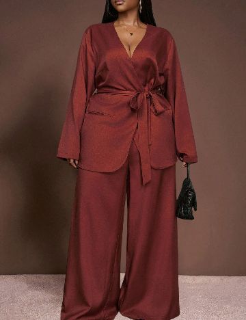 Compleu SHEIN CURVE, caramiziu