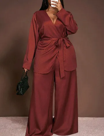 Compleu SHEIN CURVE, caramiziu