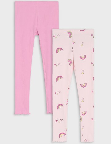 Set colanti 2 perechi Sinsay, roz