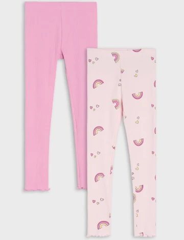 Set colanti 2 perechi Sinsay, roz