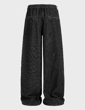 Pantaloni SHEIN Plus Size Men, gri inchis