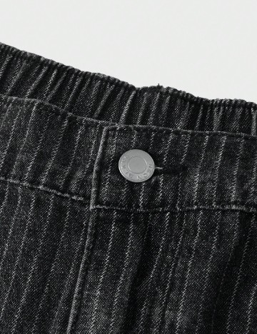 Pantaloni SHEIN Plus Size Men, gri inchis