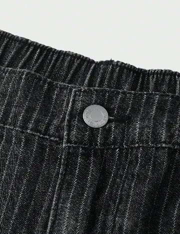 Pantaloni SHEIN Plus Size Men, gri inchis