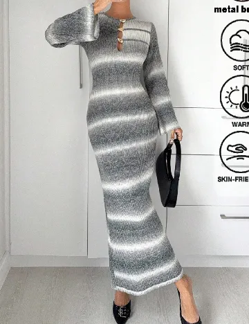 Rochie lunga SHEIN, gri