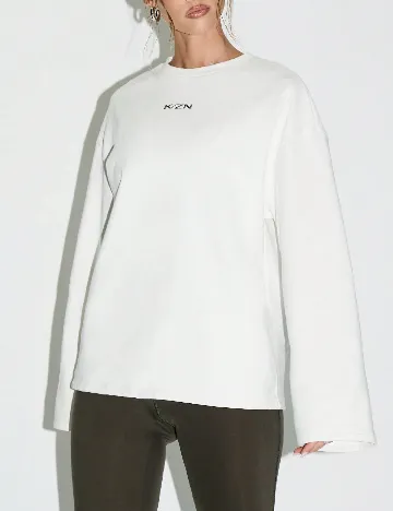 Bluza Oversize KIZN, alb