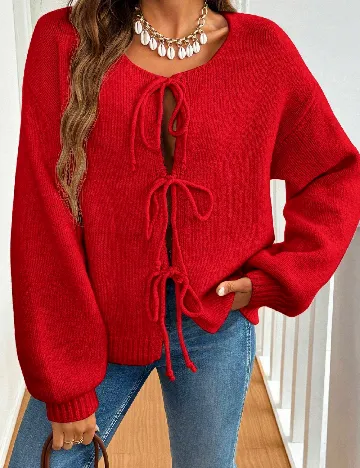 Cardigan SHEIN, rosu