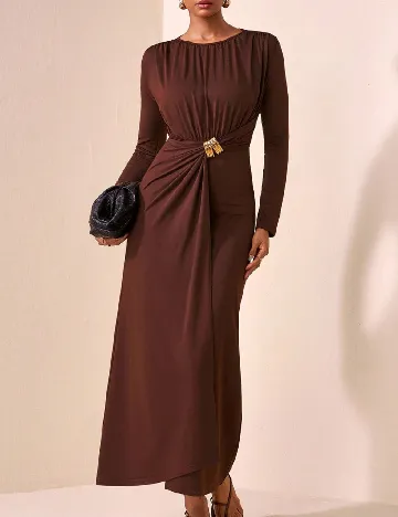 Rochie lunga SHEIN, maro