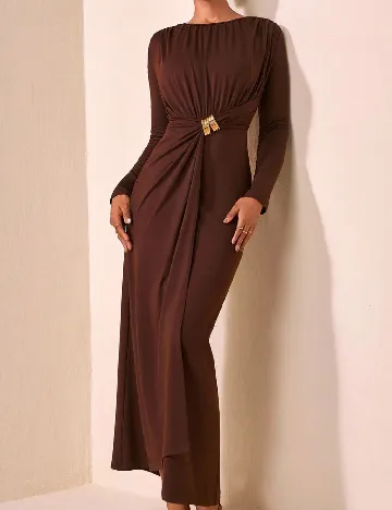 Rochie lunga SHEIN, maro