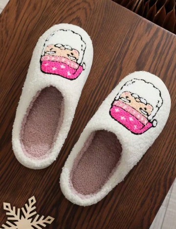 Papuci de Casa SHEIN, alb