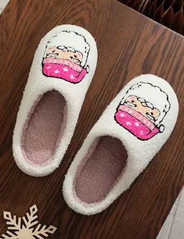 Papuci de Casa SHEIN, alb