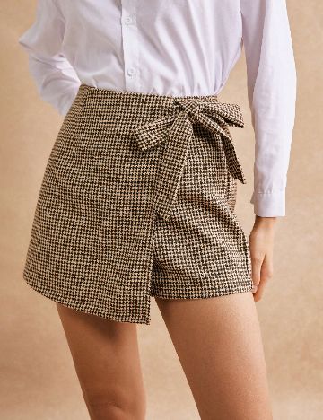 Fusta pantalon SHEIN, maro