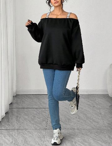 Bluza SHEIN CURVE, negru