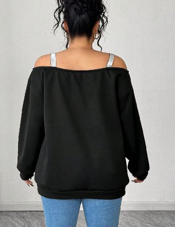 Bluza SHEIN CURVE, negru