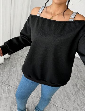 Bluza SHEIN CURVE, negru