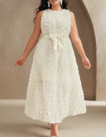 Rochie lunga SHEIN CURVE, crem