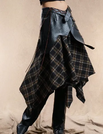 Fusta SHEIN, negru/maro