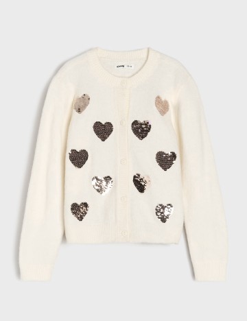 Cardigan Sinsay, alb