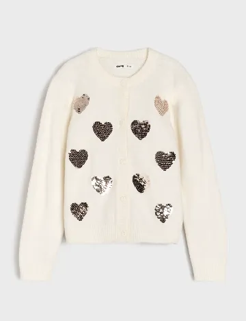 Cardigan Sinsay, alb