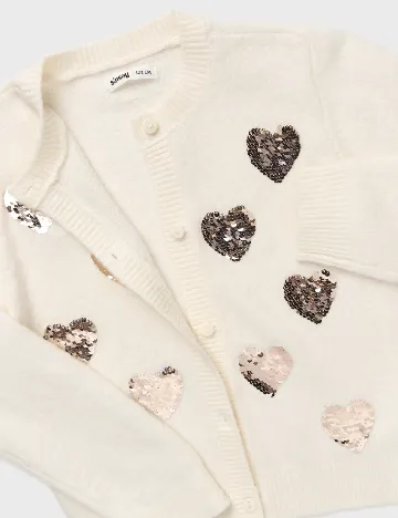 Cardigan Sinsay, alb