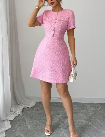 Rochie scurta SHEIN, roz