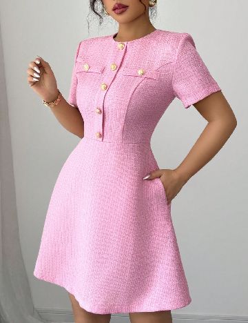 Rochie scurta SHEIN, roz