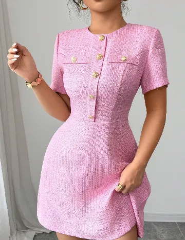 Rochie scurta SHEIN, roz