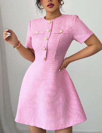 Rochie scurta SHEIN, roz